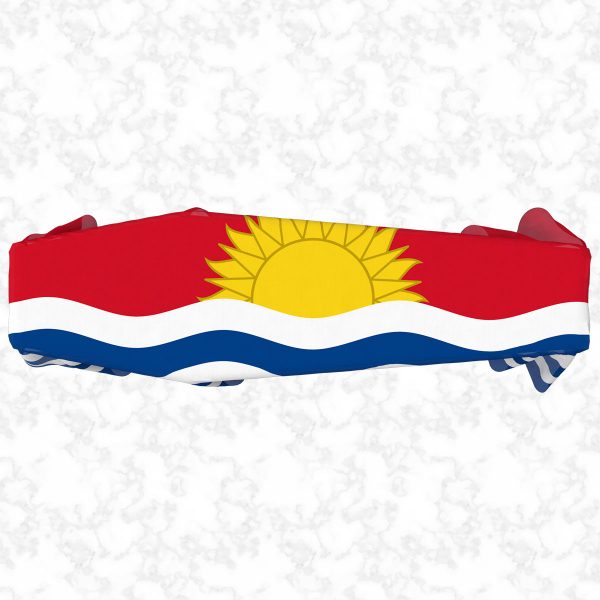 Kiribati flag 3D top