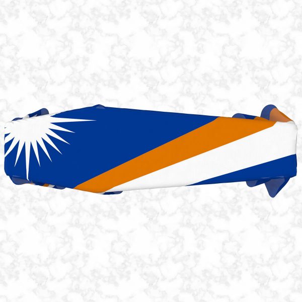 Marshall Islands flag 3D top