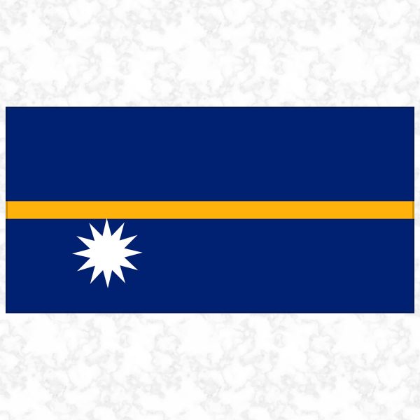 Nauru flag view