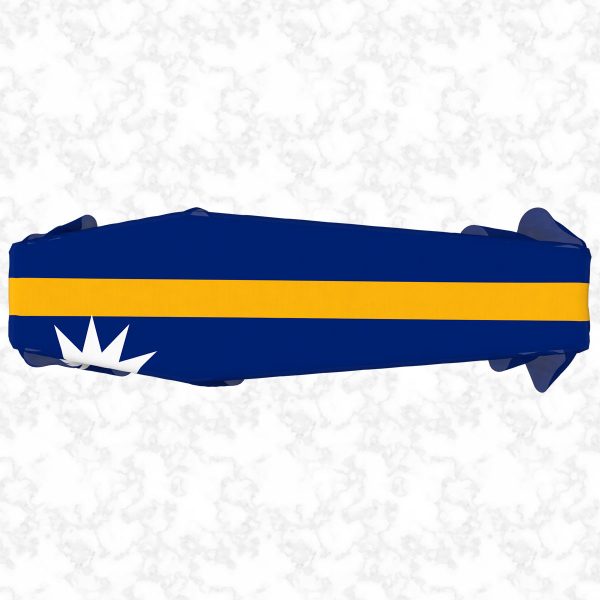 Nauru flag 3D top