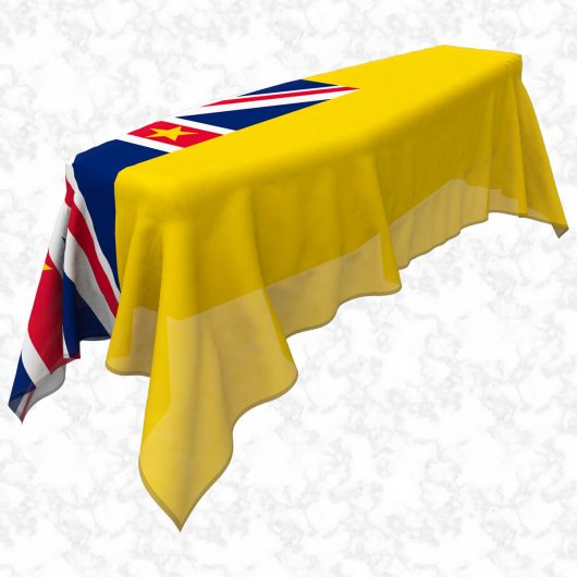 Niue flag 3D