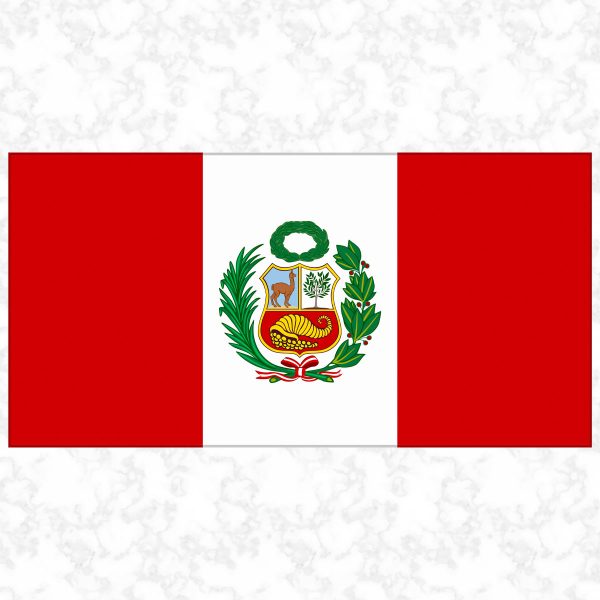 Peru flag view