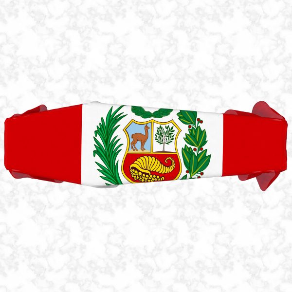 Peru flag 3D top