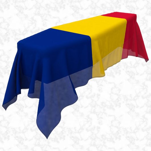 Romania flag 3D