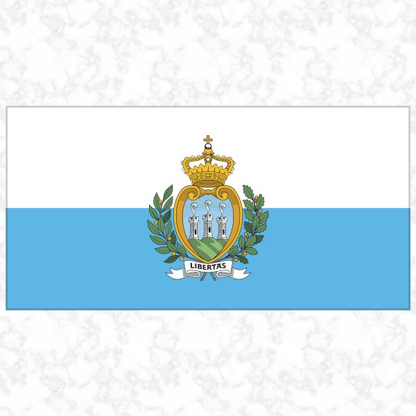 San Marino flag view