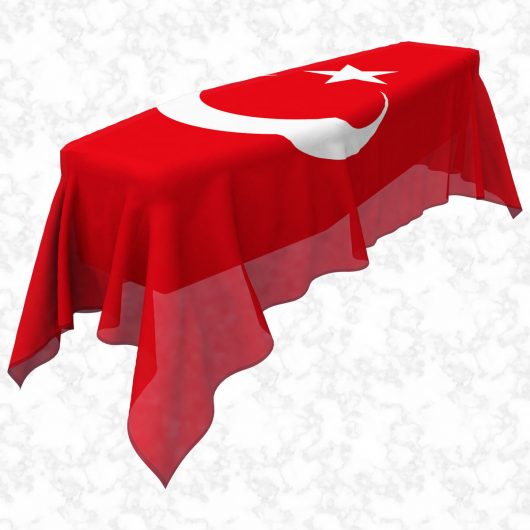 Turkey flag 3D