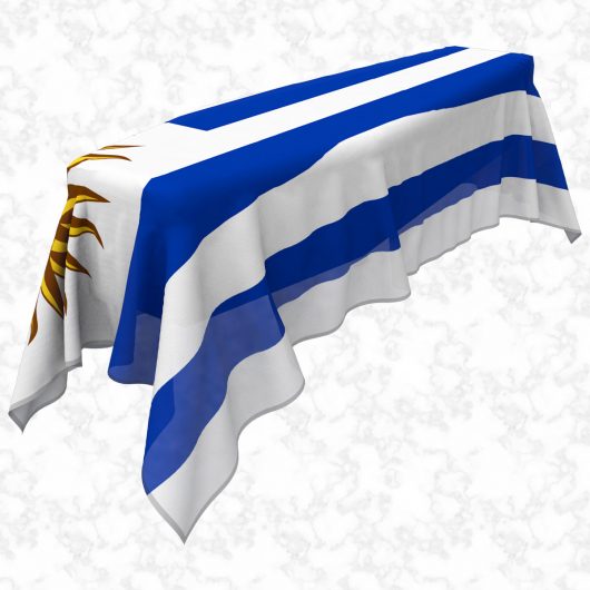 Uruguay flag 3D