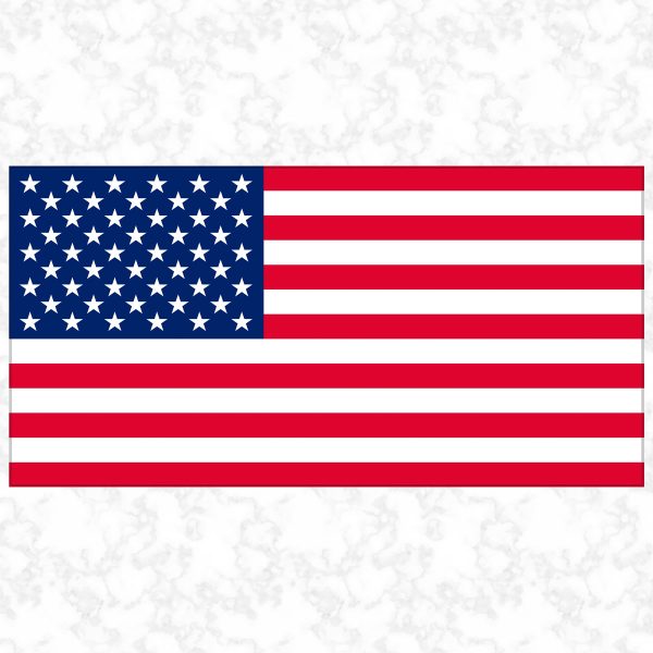 USA flag view