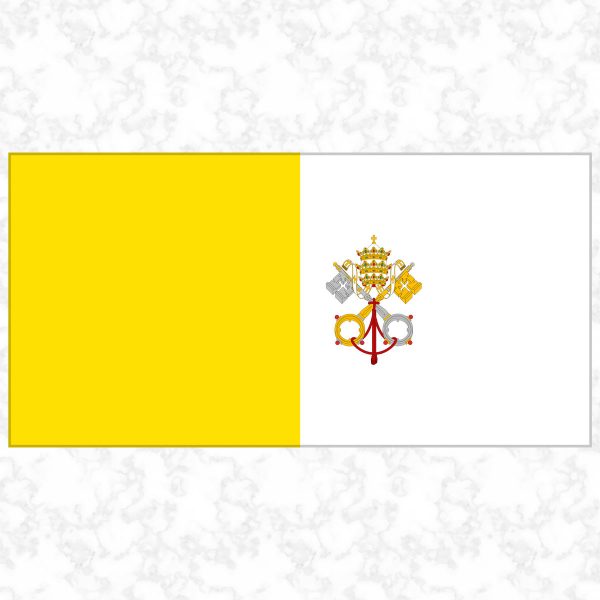 Vatican City flag view