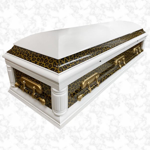 Purity Leopard Skin American casket