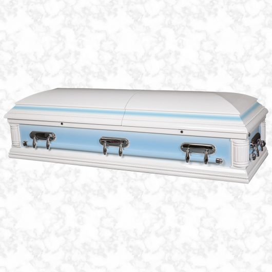 Purity wood American casket Solid Blue