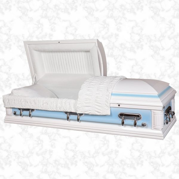 Purity wood American casket Solid Blue standard interior