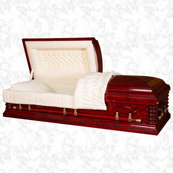 Manhattan wooden American casket standard interior