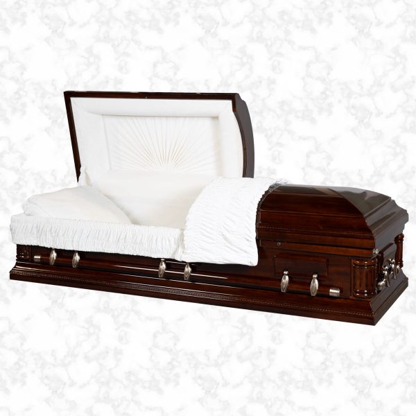 Provincial wooden American casket standard interior