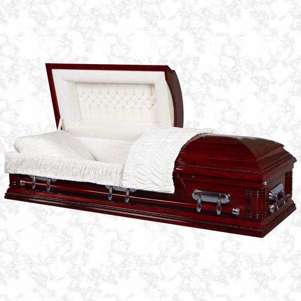 Regent wooden American casket standard interior