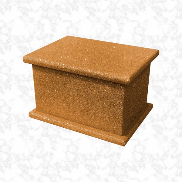 bronze glitter child ashes casket