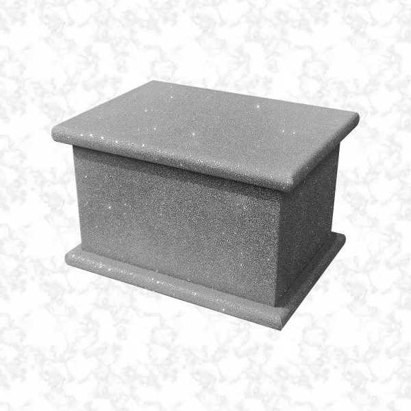 gun metal glitter child ashes casket