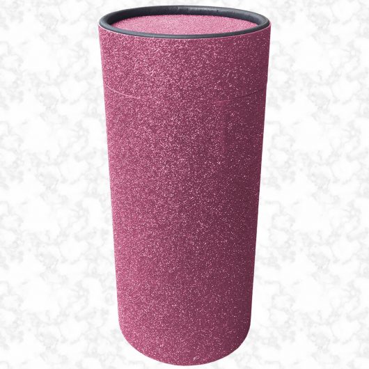 Rose pink glitter scatter tube