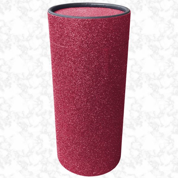 Burgundy glitter scatter tube