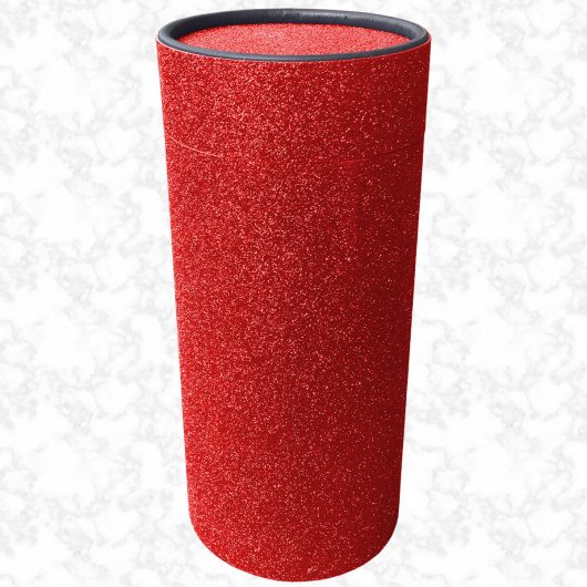 Red glitter scatter tube