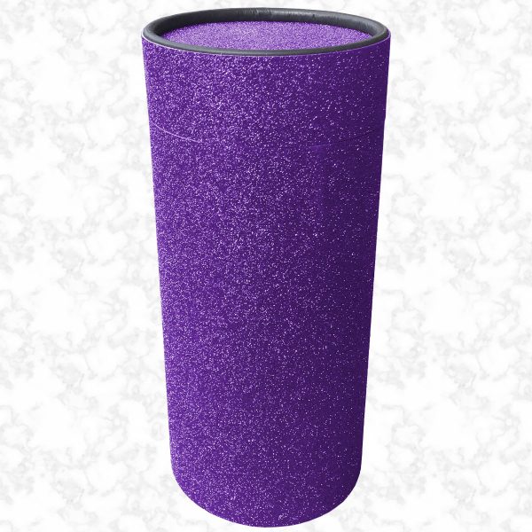 Purple glitter scatter tube