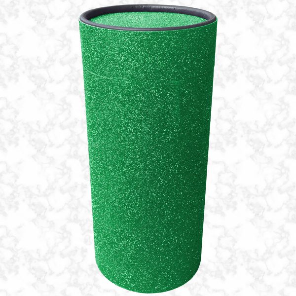 Green glitter scatter tube