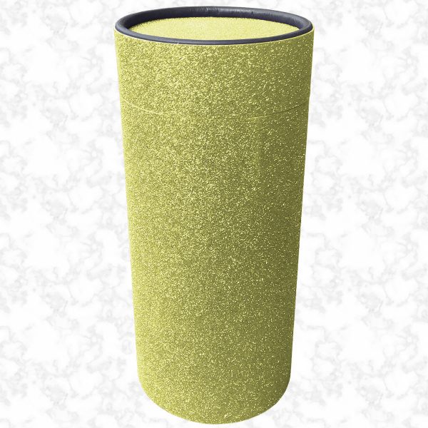 Disco Yellow glitter scatter tube