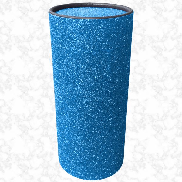 Blue glitter scatter tube