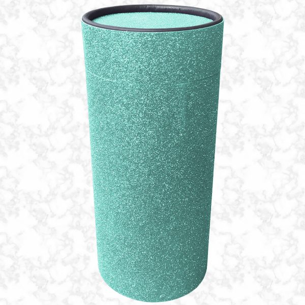 Aquamarine glitter scatter tube