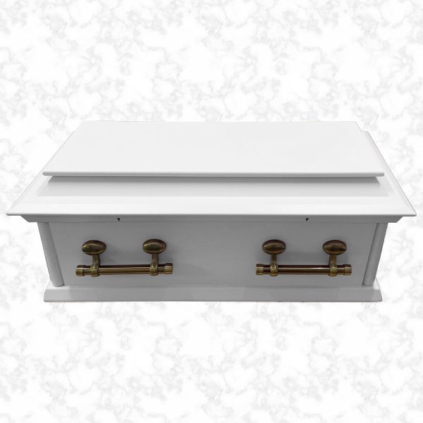 Oxford Child White american casket standard interior