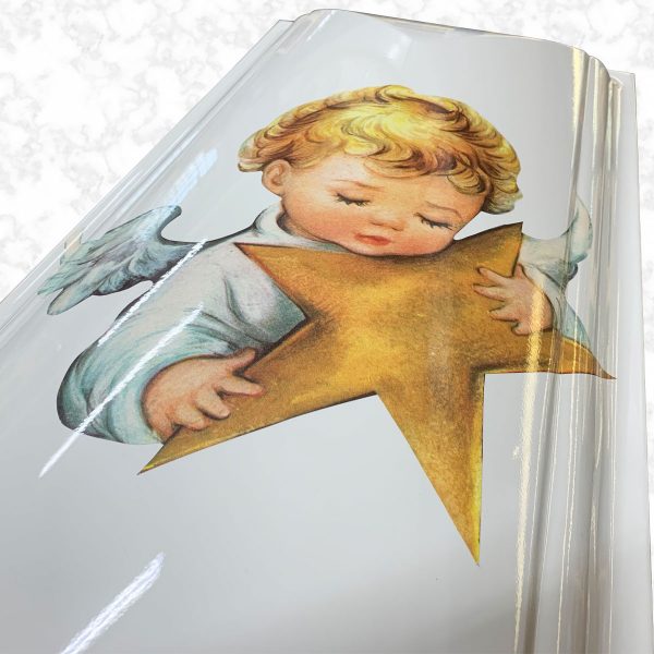 Ashley Cherub American casket lid picture