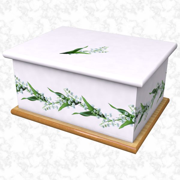 Lilly of the valley Garland lilac ashes casket