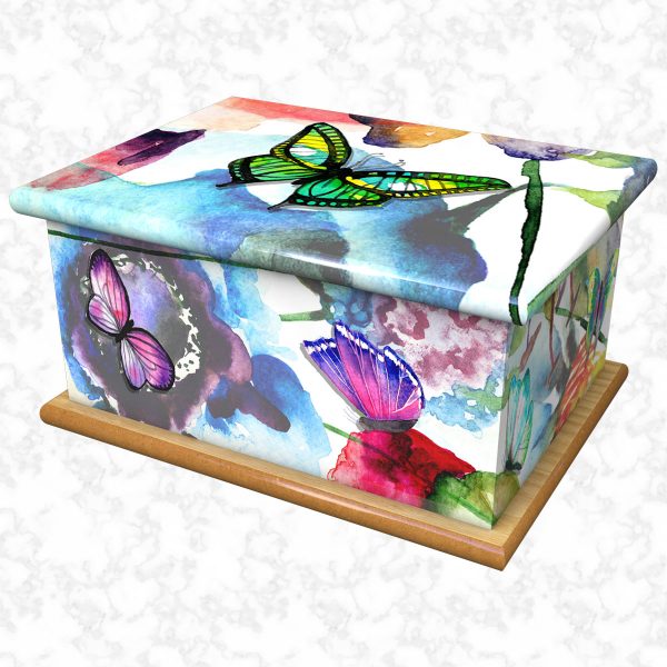 Flutterby ashes casket