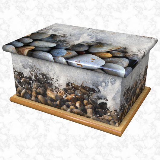 Pebbles ashes casket