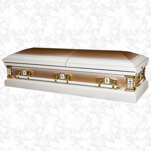 Devotion metal American casket