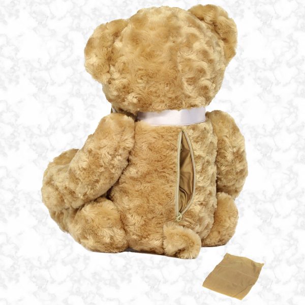 Memory bear zip and cloth bag