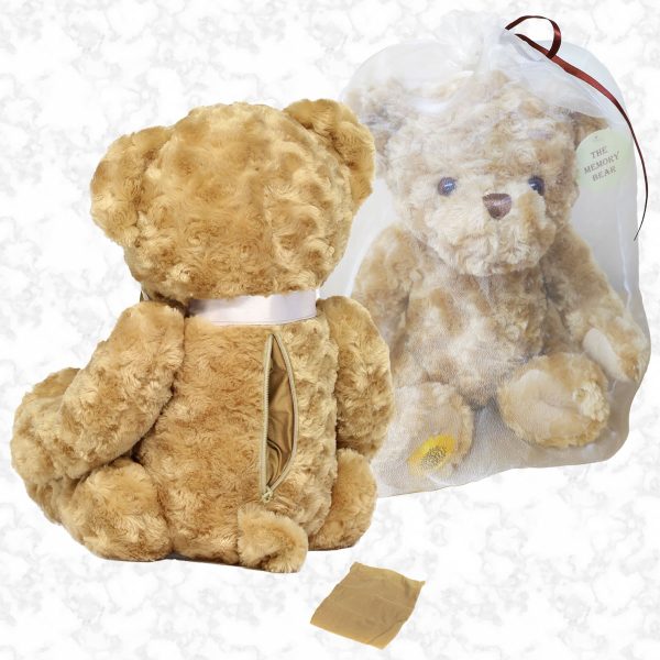 Memory bear zip, cloth bag and kit bag