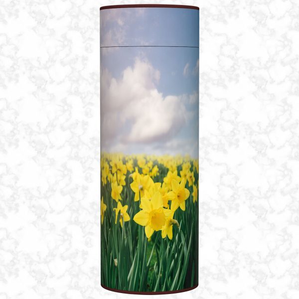 Field of Daffodils scatter tube adult size front view