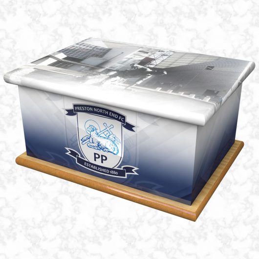 Preston North End ashes casket