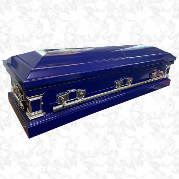 Devotion Navy Blue metal American casket