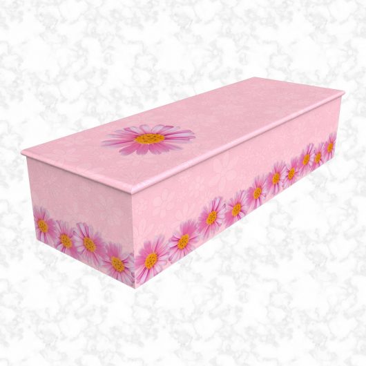 Chain of Daisies pink child casket