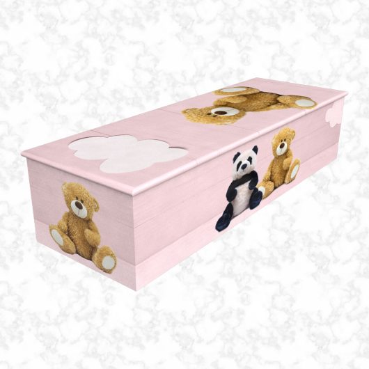 Ted-Ted pink child casket