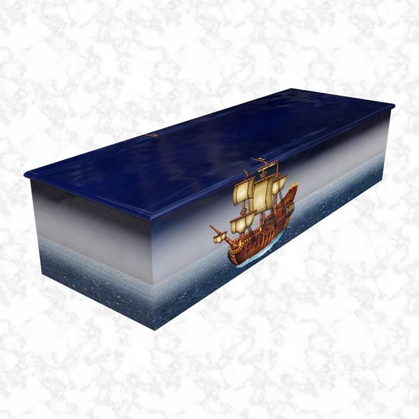 Pirate Ship child casket