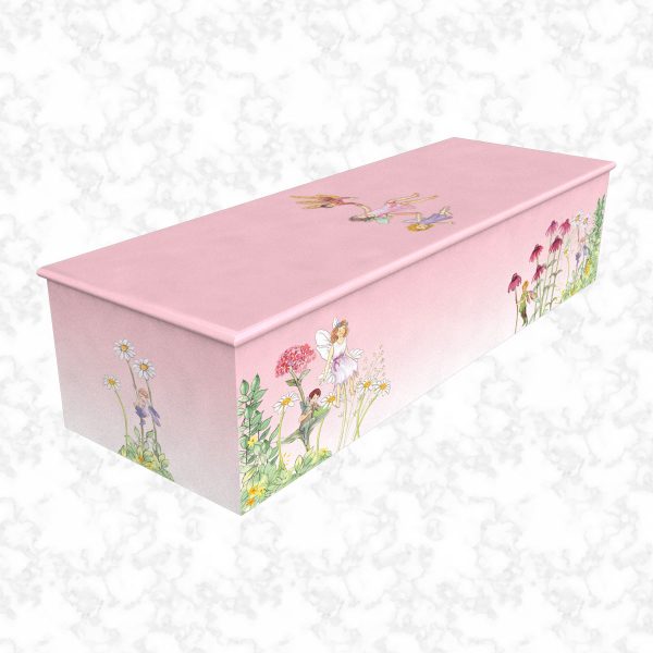 Fairyland pink child casket