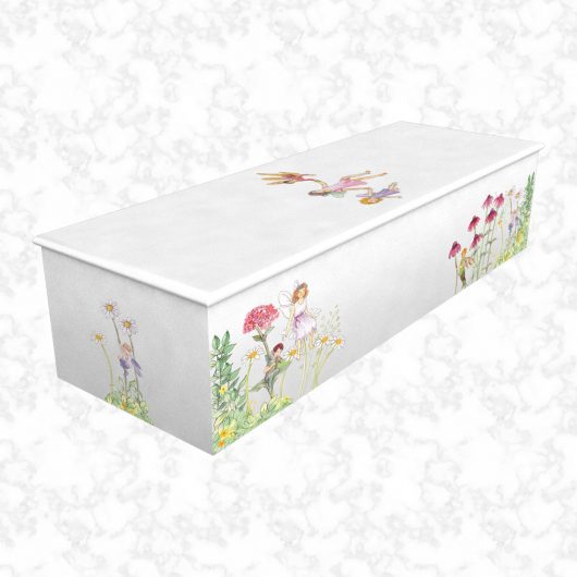 Fairyland white child casket