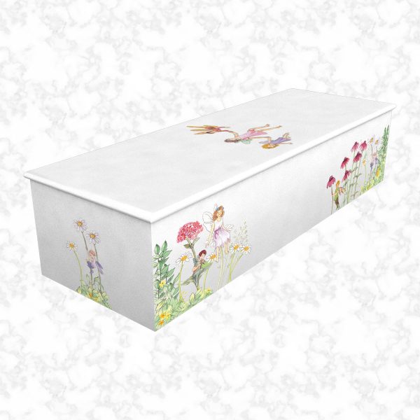 Fairyland white child casket