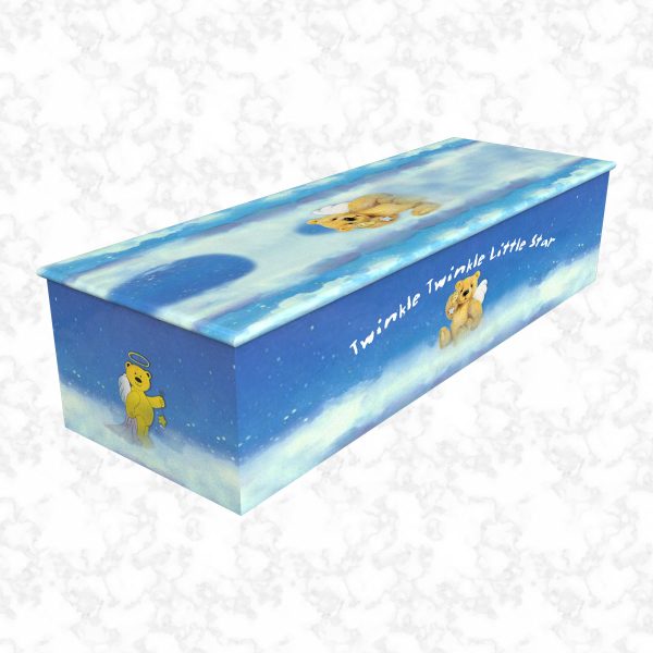 Twinkle Twinkle Little Star blue child casket