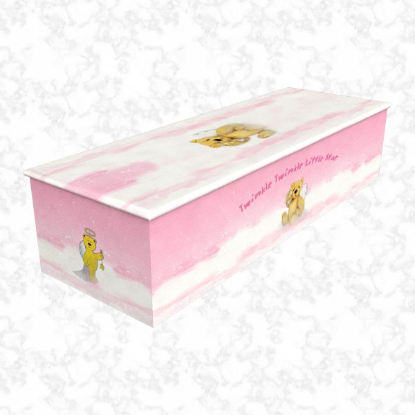 Twinkle Twinkle Little Star pink child casket