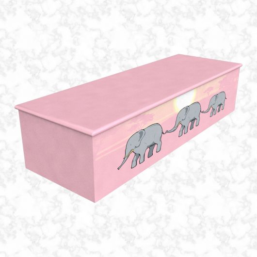 Elephant trail child casket