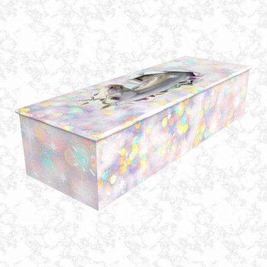 Unicorn Sparkle child casket